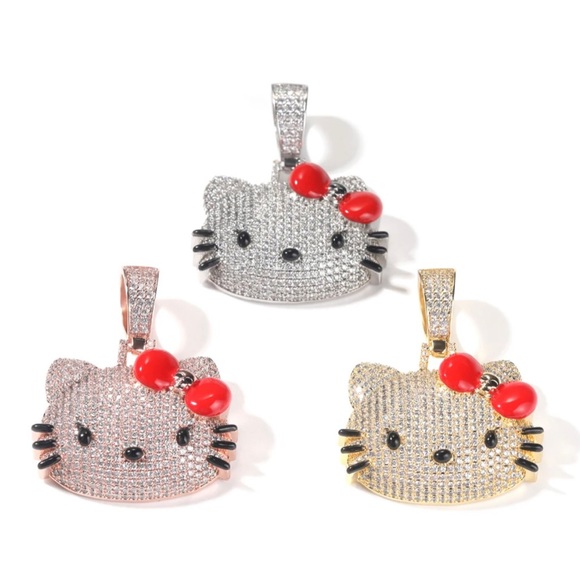 Hello kitty necklace, hello kitty pendant, hello kitty jewelry - Picture 2 of 2